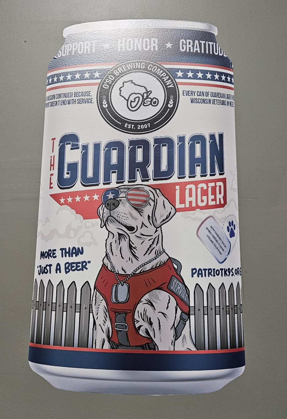 O'so The Guardian Beer Can Design