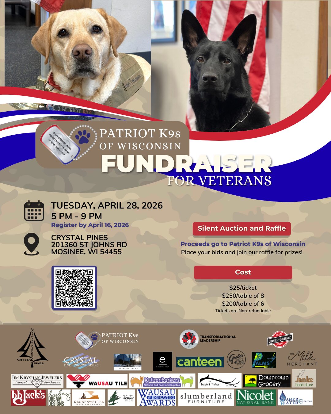 Veterans Benefit Dinner 4 28 2026